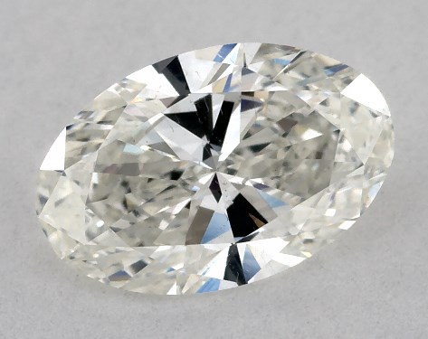 GIA 1.00 Carat H-SI1 Very Good Cut Oval Diamond