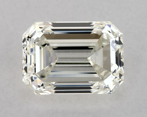 This 2.01 carat emerald diamond I color VS1 clarity has Good proportions and a diamond grading report from IGI