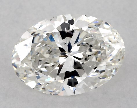 This Lab-Grown diamond 1.52 carat oval F color VS1 clarity has Ideal proportions and a diamond grading report from IGI