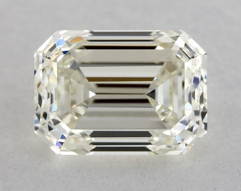 This 1 carat emerald diamond J color VVS1 clarity has Very Good proportions and a diamond grading report from IGI