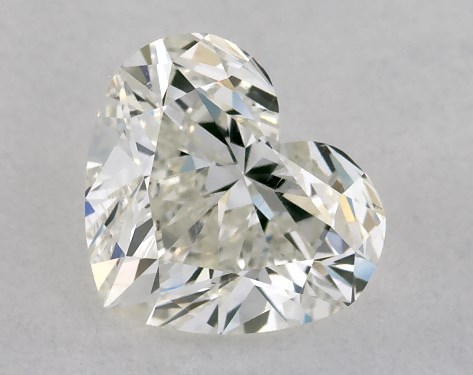 IGI 1.00 Carat H-SI1 Very Good Cut Heart Diamond