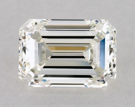 This 1.01 carat emerald diamond H color IF clarity has Good proportions and a diamond grading report from IGI