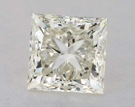 This 1.01 carat princess diamond J color VS1 clarity has Very Good proportions and a diamond grading report from IGI