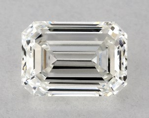 GIA 0.50 Carat H-SI1 Good Cut Emerald Diamond