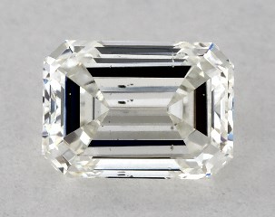 GIA 0.50 Carat H-SI1 Good Cut Emerald Diamond