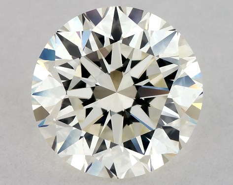 This 1 carat round diamond J color VVS2 clarity has Excellent proportions and a diamond grading report from IGI