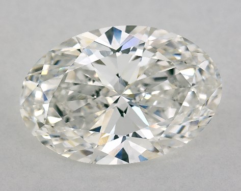 This Lab-Grown diamond 3.06 carat oval F color VVS2 clarity has Ideal proportions and a diamond grading report from IGI