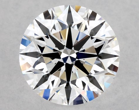 This Lab-Grown diamond 1.04 carat round D color VVS2 clarity has Ideal proportions and a diamond grading report from IGI