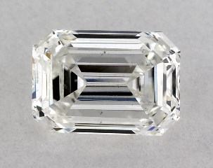 GIA 0.50 Carat F-SI1 Good Cut Emerald Diamond