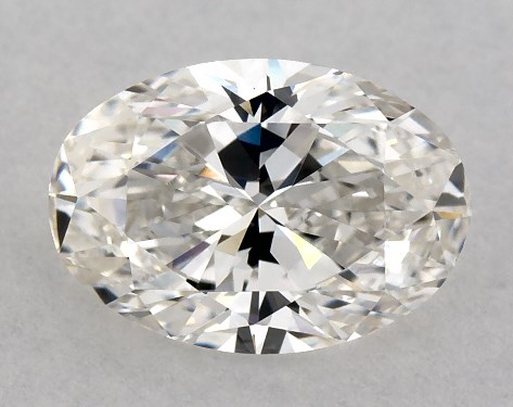 This 0.75 carat oval diamond G color VS1 clarity has Ideal proportions and a diamond grading report from GIA