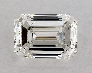 GIA 0.50 Carat H-SI1 Good Cut Emerald Diamond