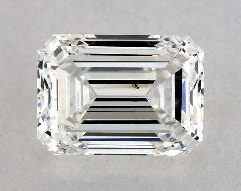 GIA 1.05 Carat H-SI1 Very Good Cut Emerald Diamond