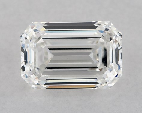 GIA 1.00 Carat G-SI1 Very Good Cut Emerald Diamond
