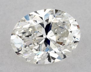 GIA 0.50 Carat H-SI1 Good Cut Oval Diamond
