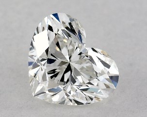 GIA 0.50 Carat G-SI1 Ideal Cut Heart Diamond