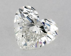 GIA 0.50 Carat G-SI1 Ideal Cut Heart Diamond