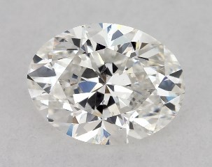 GIA 0.50 Carat G-SI1 Good Cut Oval Diamond