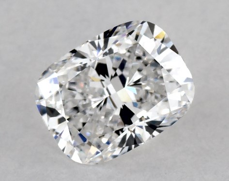This Lab-Grown diamond 0.98 carat cushion D color VS2 clarity has Very Good proportions and a diamond grading report from IGI