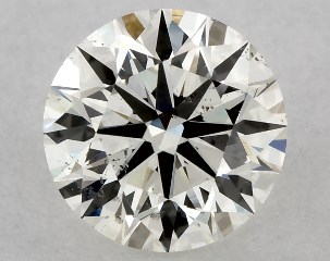 IGI 0.50 Carat H-SI1 Excellent Cut Round Diamond