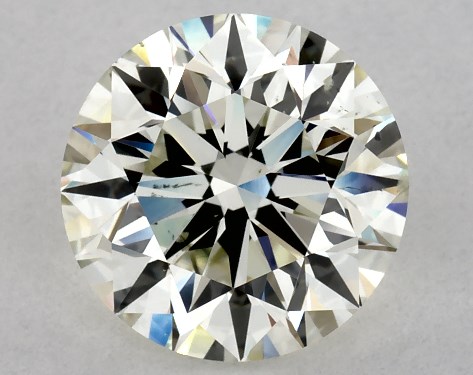 This 2 carat round diamond K color SI1 clarity has Excellent proportions and a diamond grading report from GIA