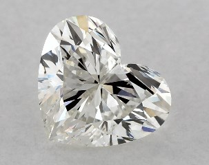 GIA 0.51 Carat I-SI1 Ideal Cut Heart Diamond