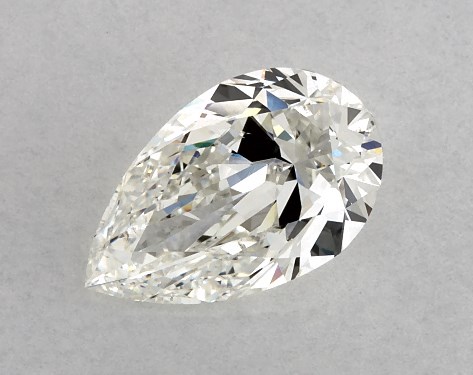 GIA 1.00 Carat H-SI1 Very Good Cut Pear Diamond