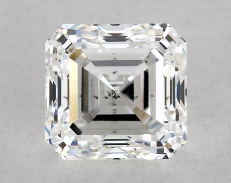GIA 1.00 Carat E-SI1 Very Good Cut Asscher Diamond