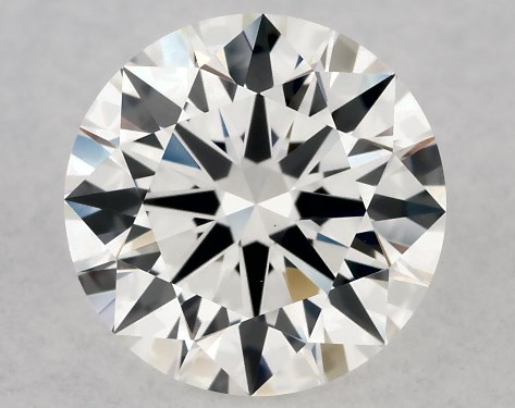 This Lab-Grown diamond 1.25 carat round E color VVS2 clarity has Ideal proportions and a diamond grading report from IGI