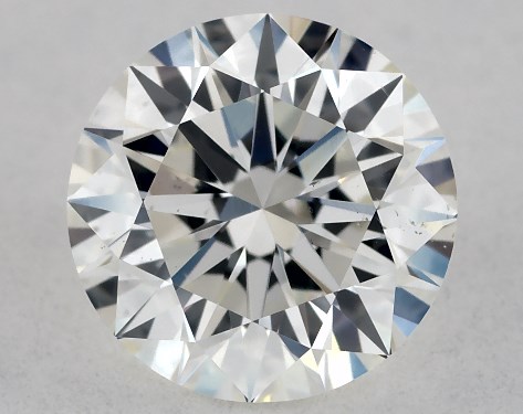 This 0.73 carat round diamond G color VS2 clarity has Excellent proportions and a diamond grading report from IGI