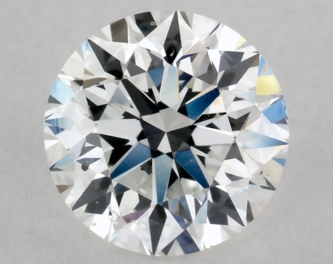 This 1.01 carat round diamond F color SI1 clarity has Excellent proportions and a diamond grading report from IGI