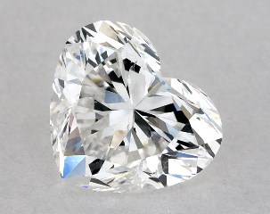 GIA 0.53 Carat F-SI1 Ideal Cut Heart Diamond