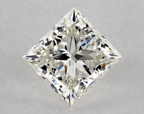 This 1 carat princess diamond J color VS1 clarity has Excellent proportions and a diamond grading report from IGI