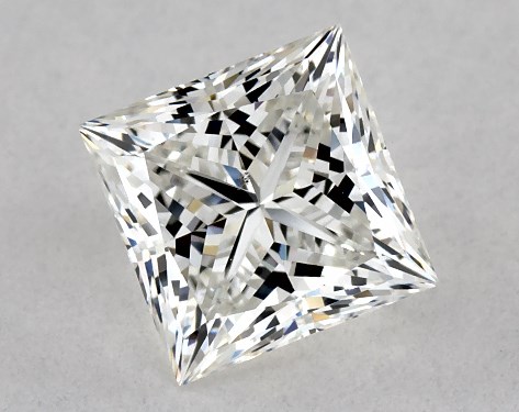 GIA 1.01 Carat H-SI1 Ideal Cut Princess Diamond