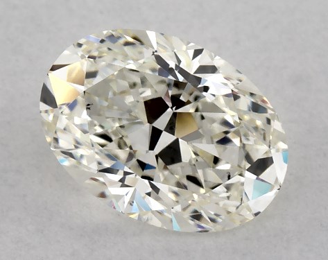 This 1 carat oval diamond H color VS2 clarity has Very Good proportions and a diamond grading report from IGI