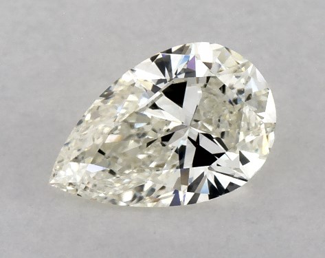This 0.7 carat pear diamond J color VS1 clarity has Ideal proportions and a diamond grading report from GIA