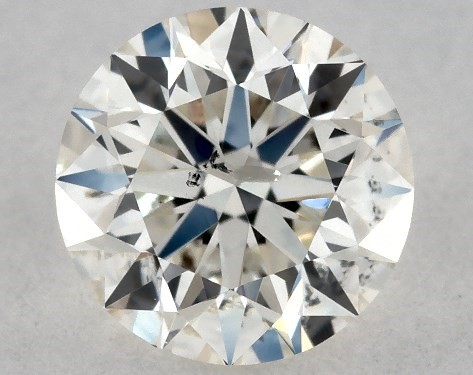 This 0.42 carat round diamond K color I1 clarity has Very Good proportions and a diamond grading report from GIA