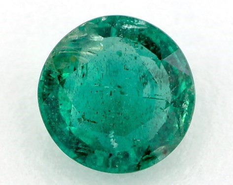 This 1.30 Round Green Emerald is sold exclusively by James Allen 