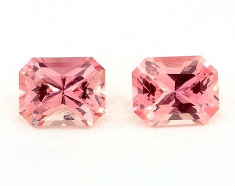  1.58 Carat Pink Sapphire   Radiant Gemstone Pairs