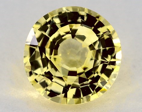 This 1.75 Round Yellow Sapphire is sold exclusively by James Allen 