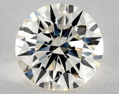 This 4.07 carat round diamond L color IF clarity has Excellent proportions and a diamond grading report from GIA