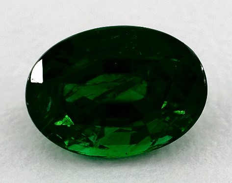 2.33 carat Oval Natural Green Emerald 2mm Comfort Fit Solitaire Engagement Ring