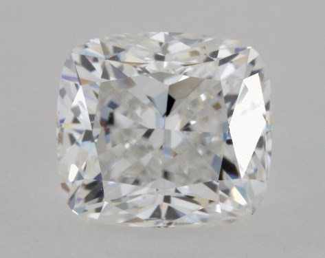 This 0.81 carat cushion diamond F color VS2 clarity has Very Good proportions and a diamond grading report from GIA